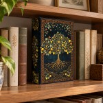 Bo�te livre d�corative citronnier vintage 26 cm