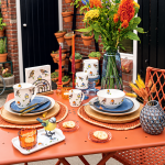 Bol en porcelaine fine d�cor oiseaux du jardin 40 cl
