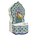 Petite fontaine d'int�rieur en gr�s mosa�que orientale 29,5 c